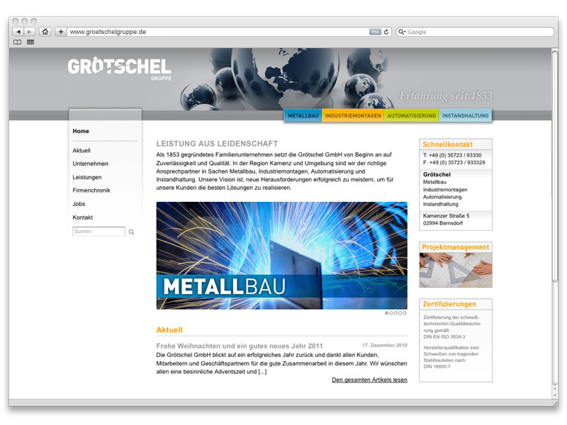 Grötschel - Website