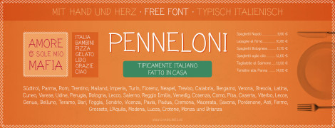 Schriftdesign – Penneloni – Free Font