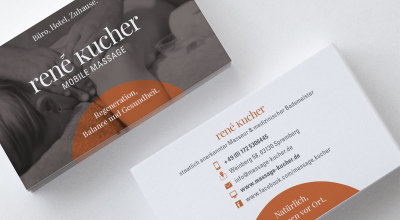 René Kucher Massage – Visitenkarte