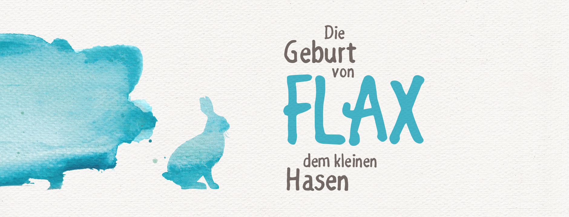 Hase Flax – Kinderbuch – Design im Aquarell-Stil